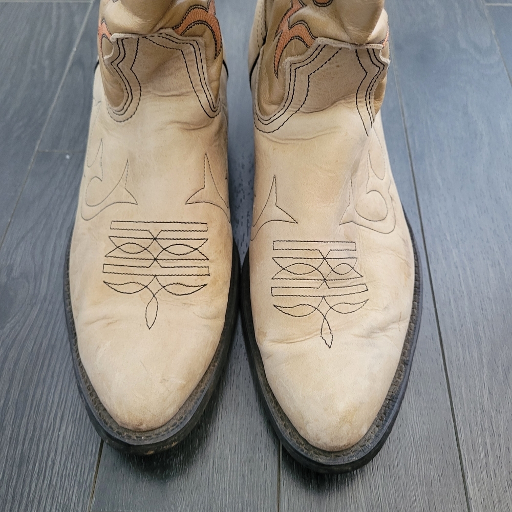 VTG BULLRIDER Cowboy Boots Mens Size US 8.5 Womens US 10.5 Western - Picture 4 of 9